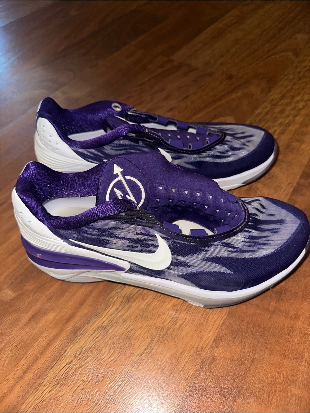 Nike Men’s Purple and White GT Cut Basketball Shoes